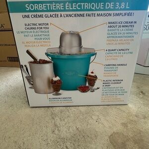 Nostalgia Electric Ice Cream Maker - Teal